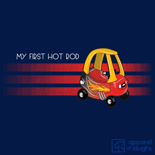 My First Car Cozy Coupe Hot Rod T-Shirt Men's Navy