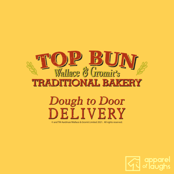 Wallace and Gromit T-Shirt A Matter of Loaf and Death Top Bun Bakery Daisy