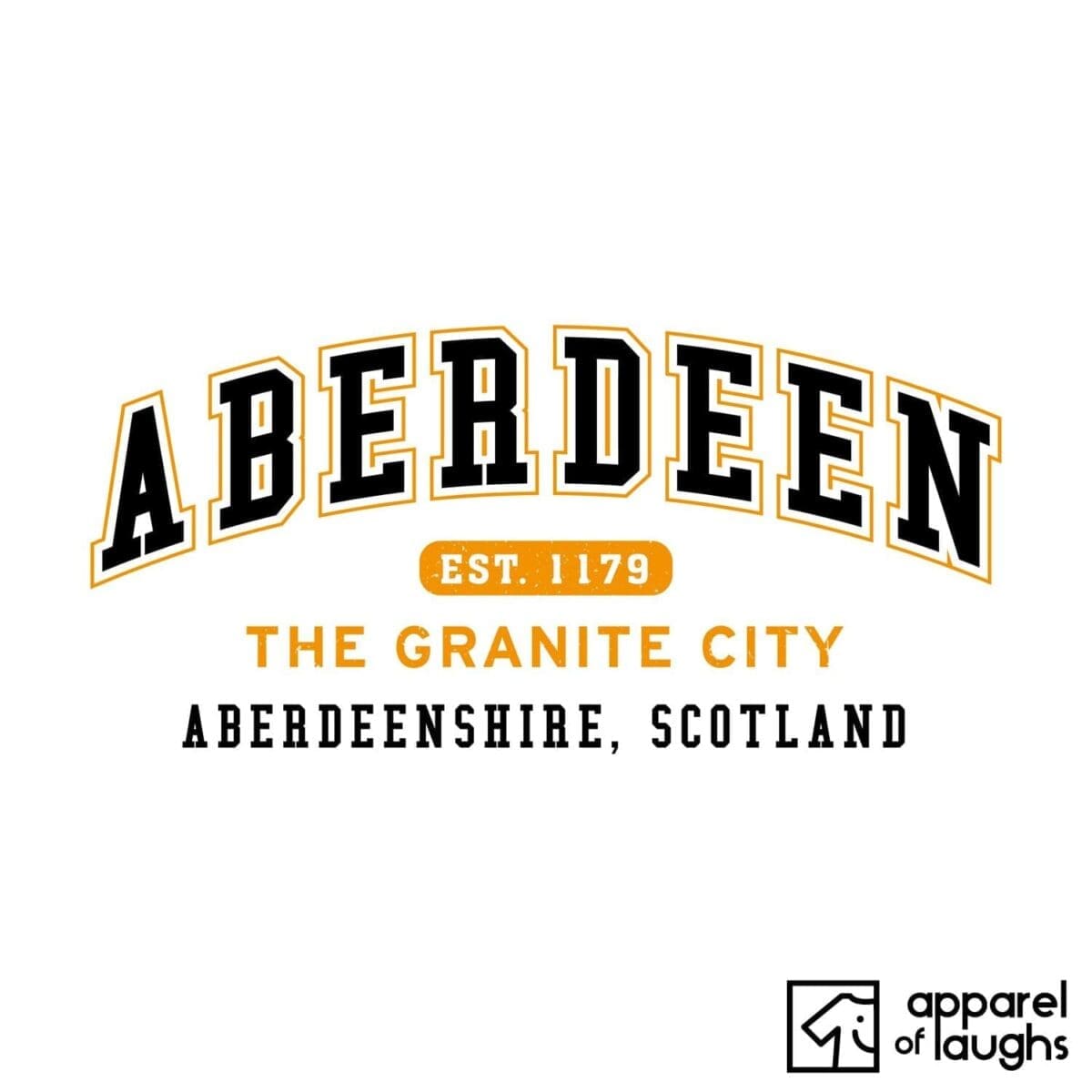 Aberdeen City Men's T-Shirt Women's Hoodie British Places White