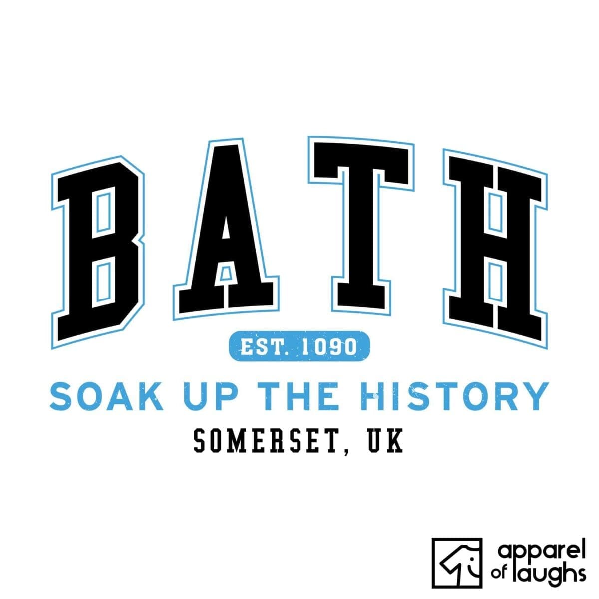 Bath City Men's T-Shirt Women's Hoodie British Places White