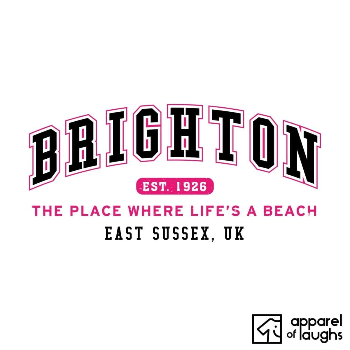 Brighton City Men's T-Shirt Women's Hoodie British Places White
