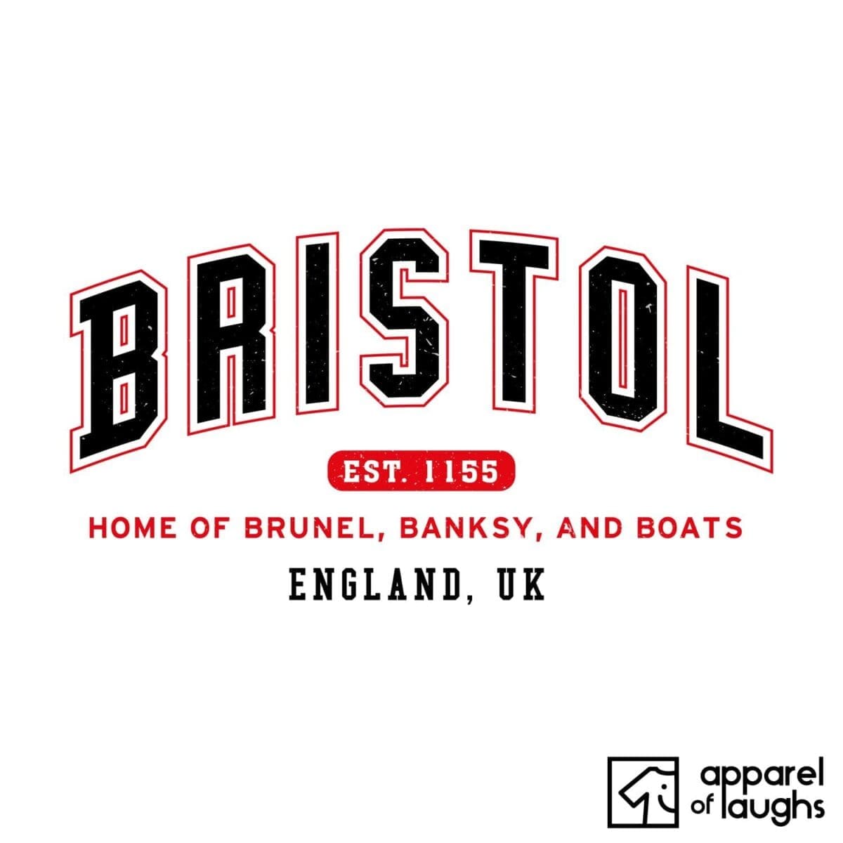 Bristol City Men's T-Shirt Women's Hoodie British Places White