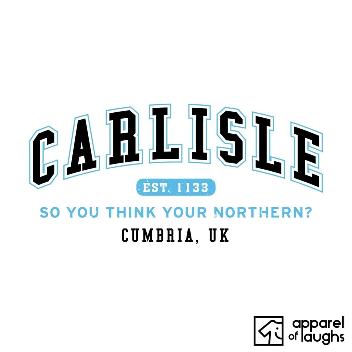 Carlisle City Men's T-Shirt Women's Hoodie British Places White