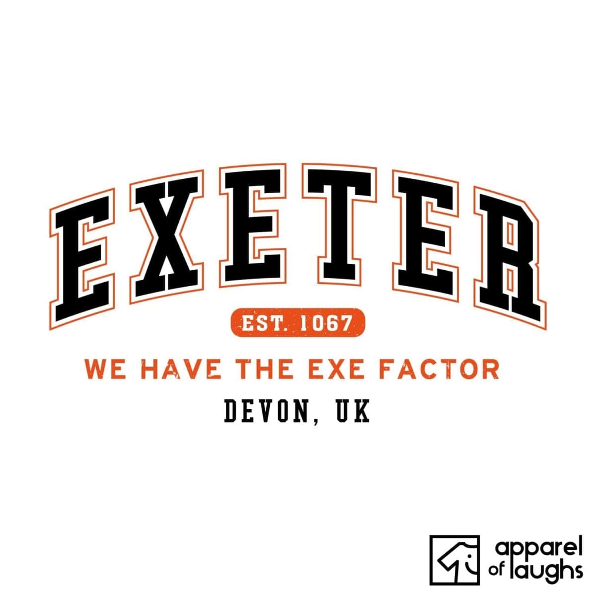 Exeter City Men's T-Shirt Women's Hoodie British Places White