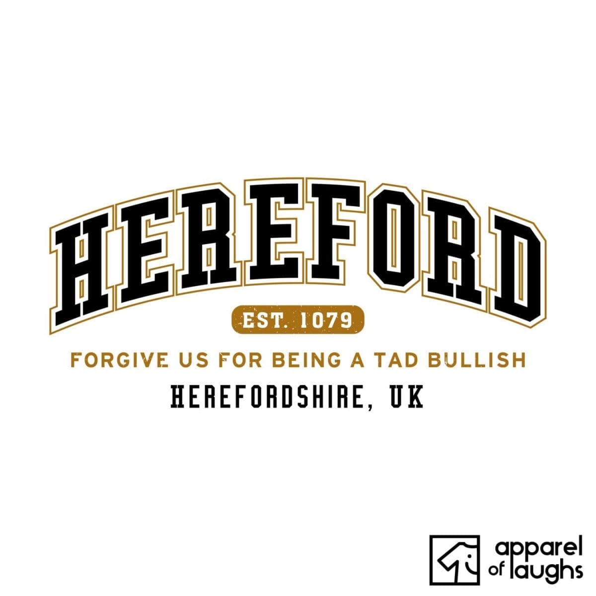 Hereford City Men's T-Shirt Women's Hoodie British Places White
