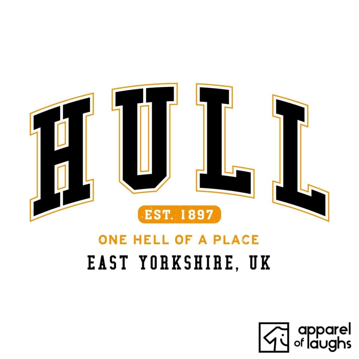 Hull City Men's T-Shirt Women's Hoodie British Places White