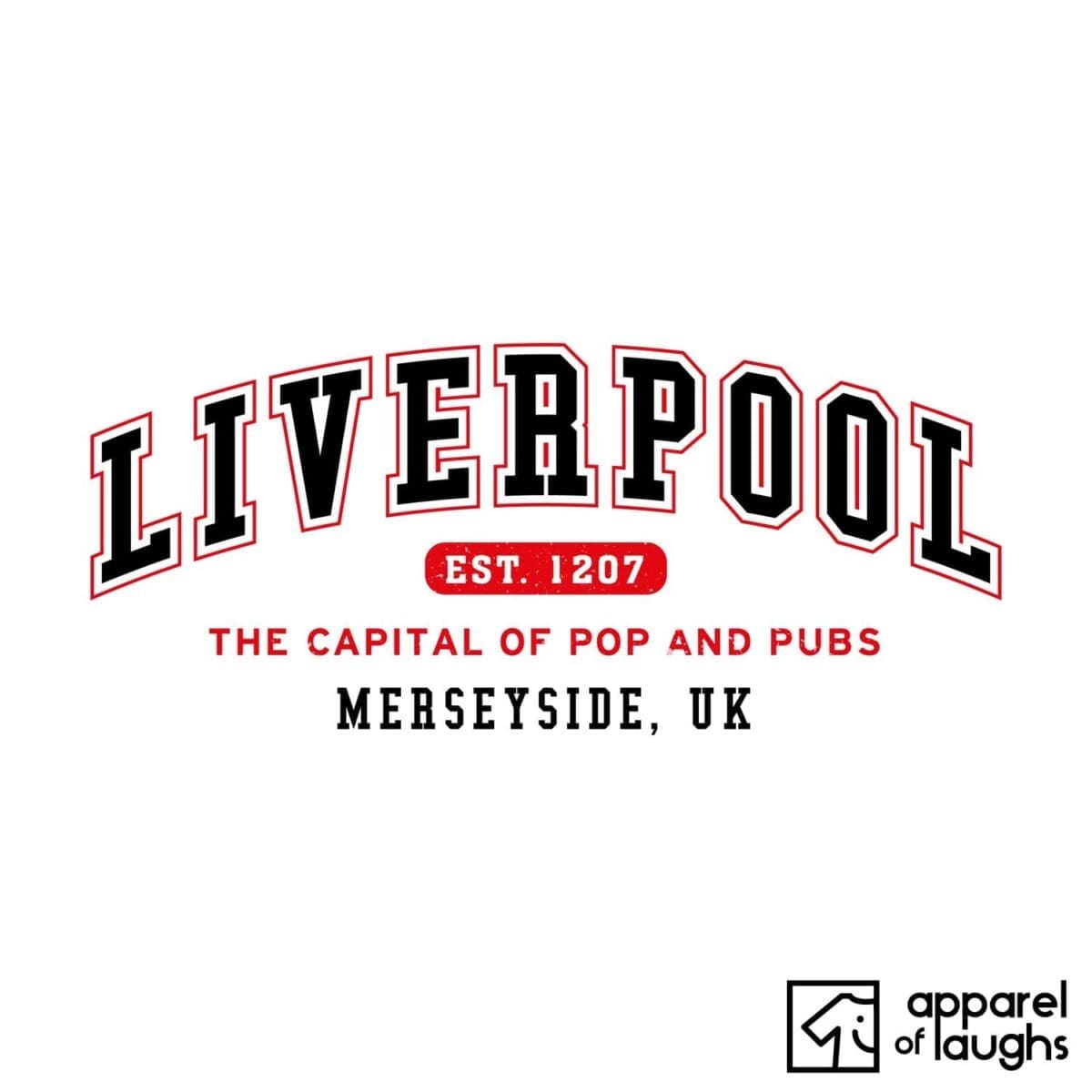 Liverpool City Men's T-Shirt Women's Hoodie British Places White
