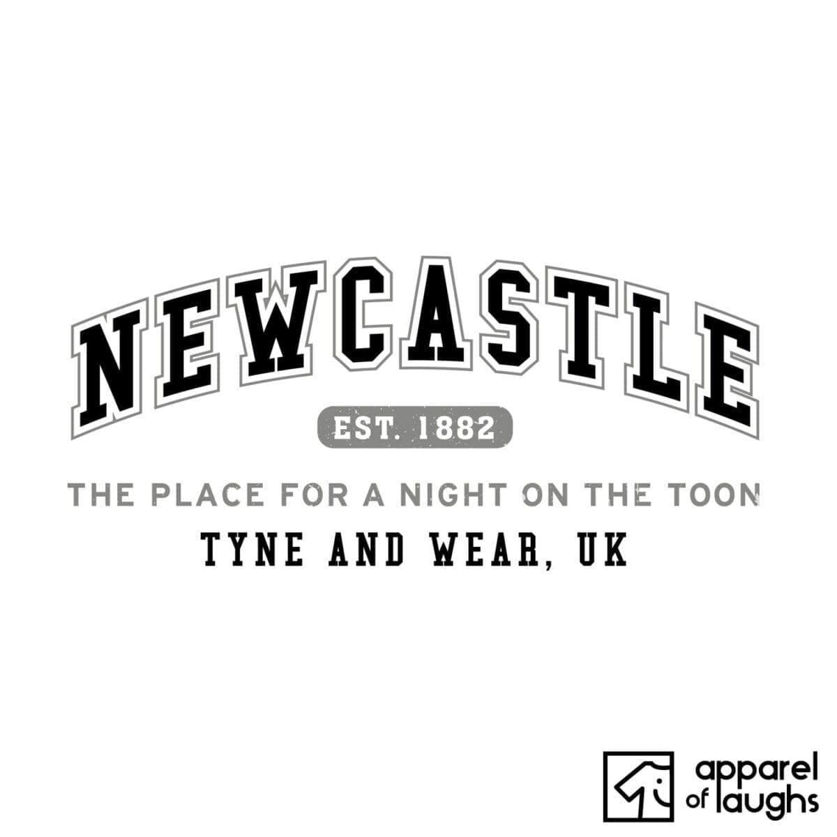 Newcastle City Men's T-Shirt Women's Hoodie British Places White