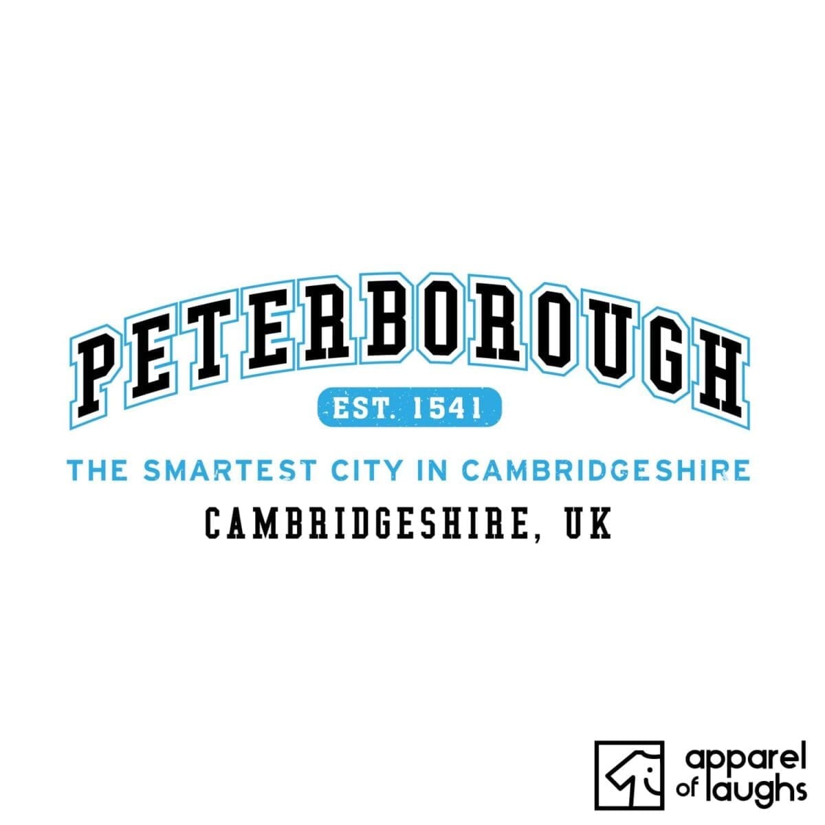 Peterborough City Men's T-Shirt Women's Hoodie British Places White