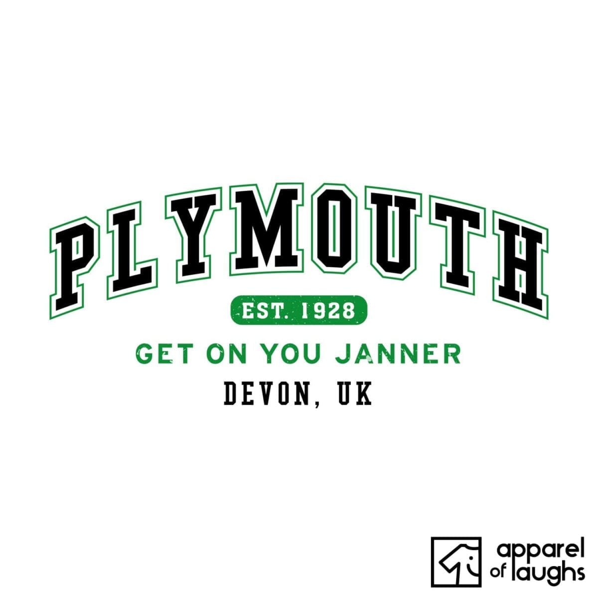 Plymouth City Men's T-Shirt Women's Hoodie British Places White