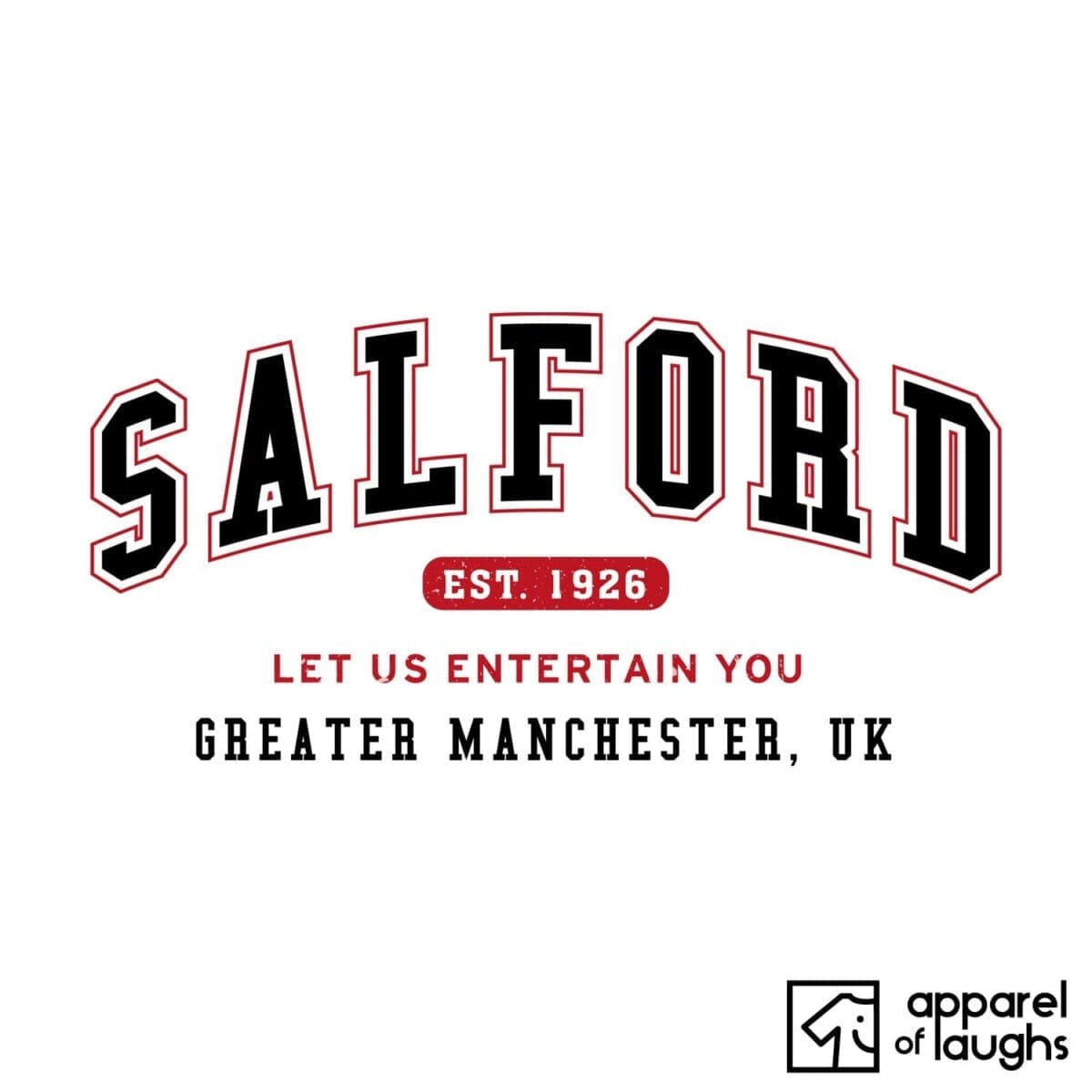 Salford City Men's T-Shirt Women's Hoodie British Places White