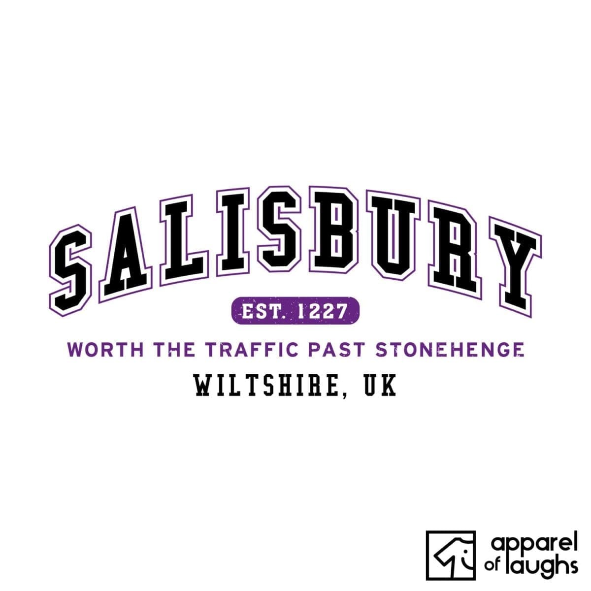 Salisbury City Men's T-Shirt Women's Hoodie British Places White