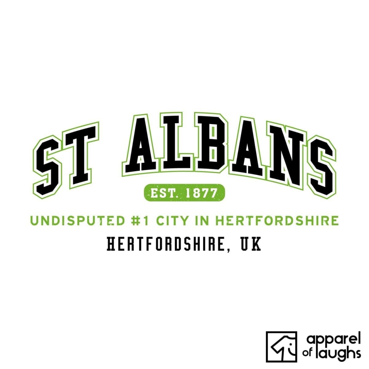 St Albans City Men's T-Shirt Women's Hoodie British Places White