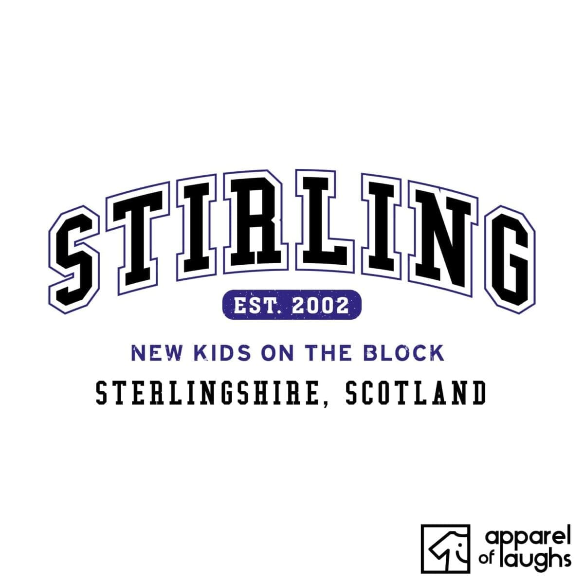 Stirling City Men's T-Shirt Women's Hoodie British Places White