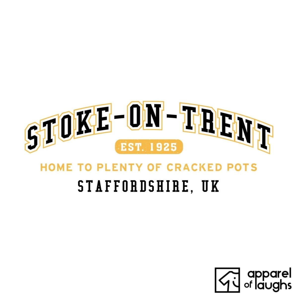 Stoke-on-Trent City Men's T-Shirt Women's Hoodie British Places White