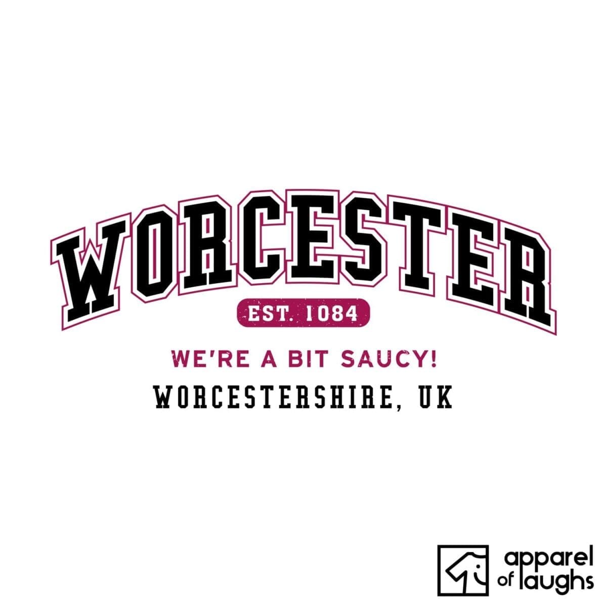 Worcester City Men's T-Shirt Women's Hoodie British Places White