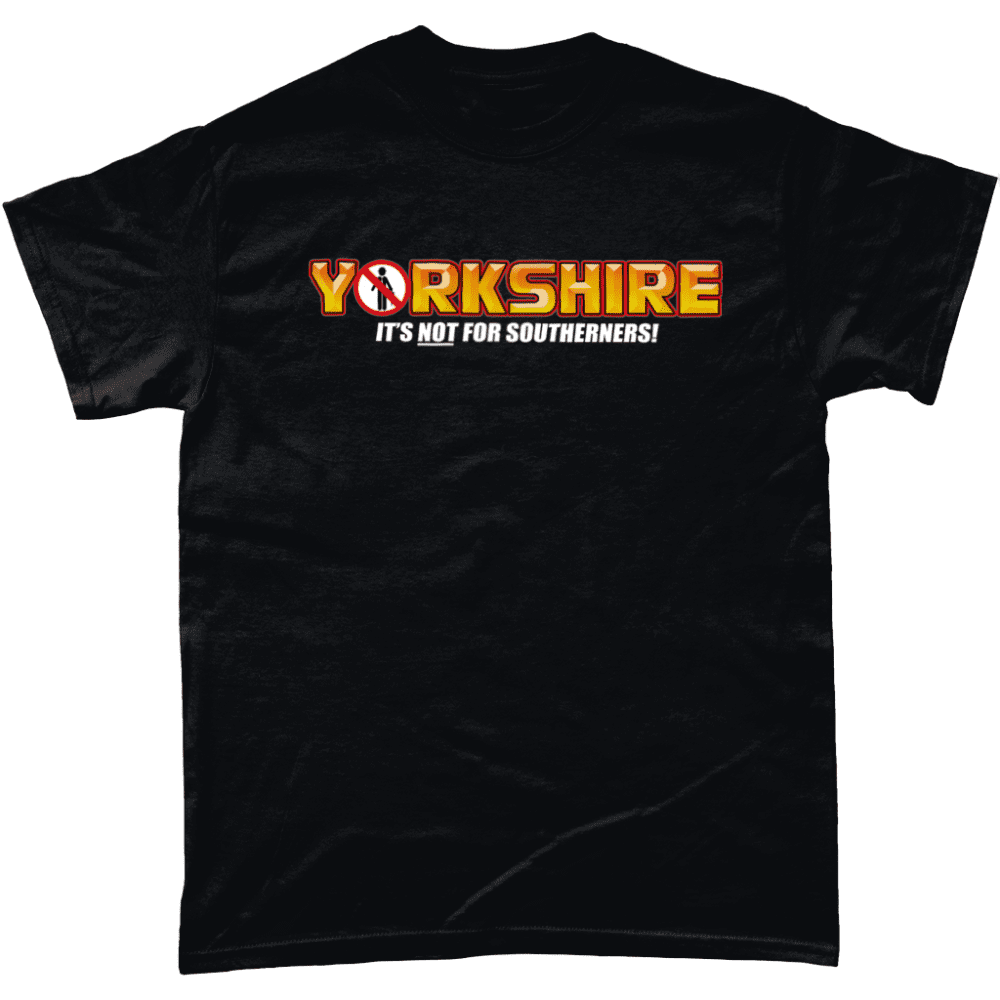Yorkie Chocolate Yorkshire T-Shirt British Apparel of Laughs Black