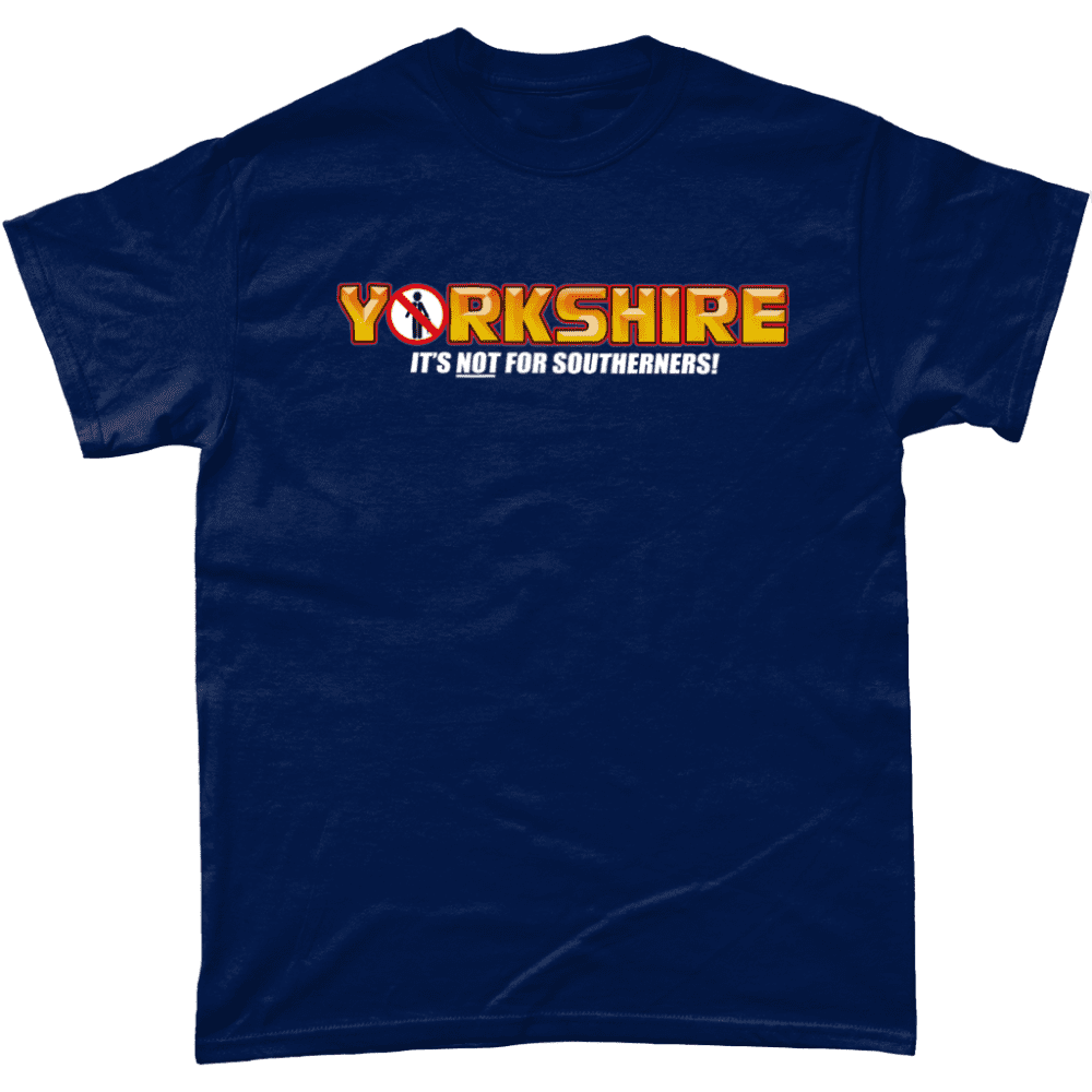 Yorkie Chocolate Yorkshire T-Shirt British Apparel of Laughs Navy