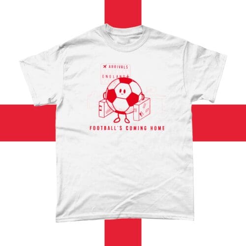 England Football's Coming Home T-Shirt World Cup Qatar White