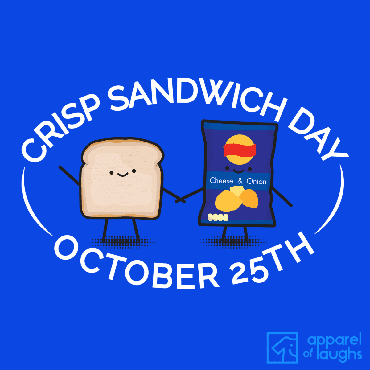 Crisp Sandwich Day Cute Food British T-Shirt Cheese and Onion
