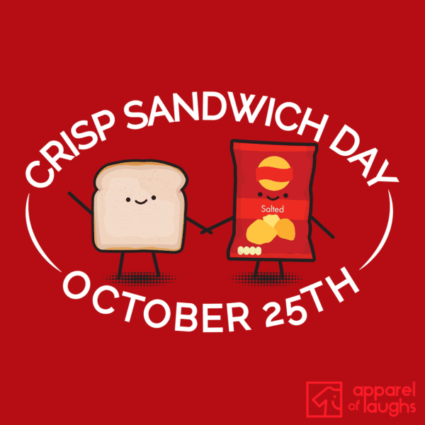 Crisp Sandwich Day Cute Food British T-Shirt Ready Salted