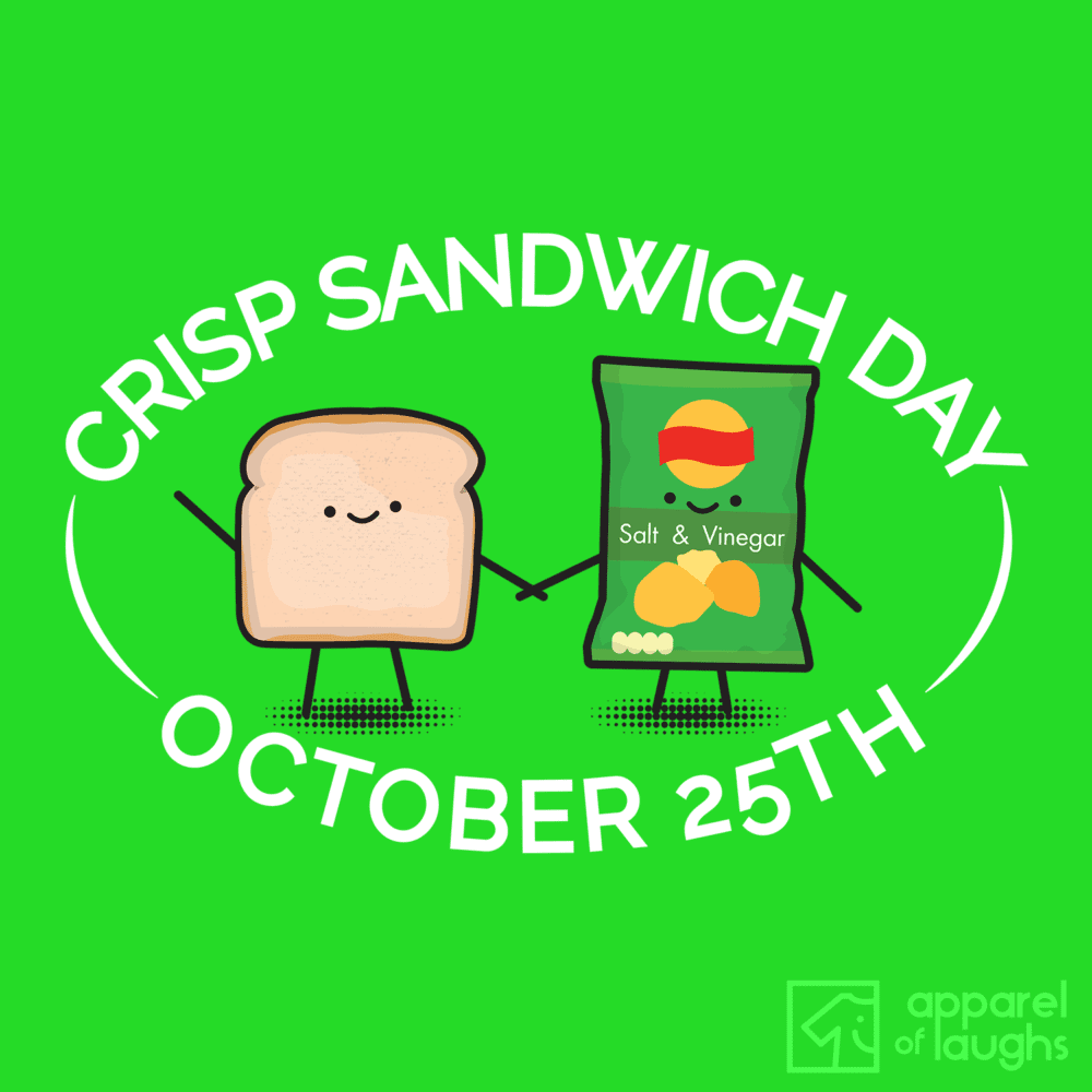 Crisp Sandwich Day Cute Food British T-Shirt Salt and Vinegar