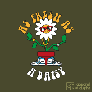 Fresh As A Daisy Sneakers British Apparel of Laughs Women's Crop Top Olive Design