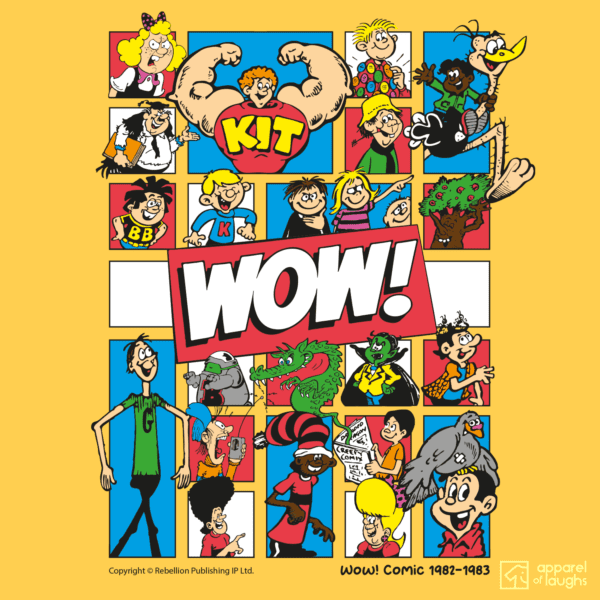Wow Comic IPC Fleetway Rebellion British Nostalgic T-Shirt Design Daisy