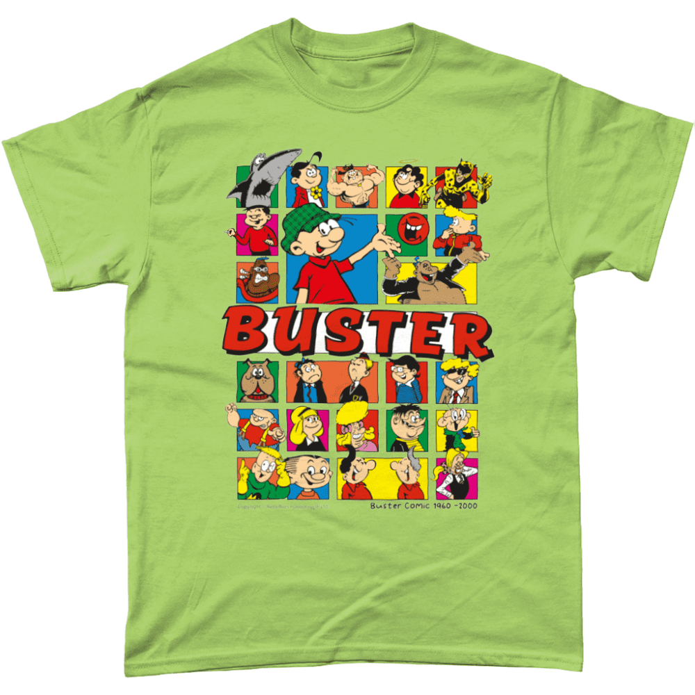 Buster Comic IPC Fleetway Rebellion British Nostalgic T-Shirt Kiwi