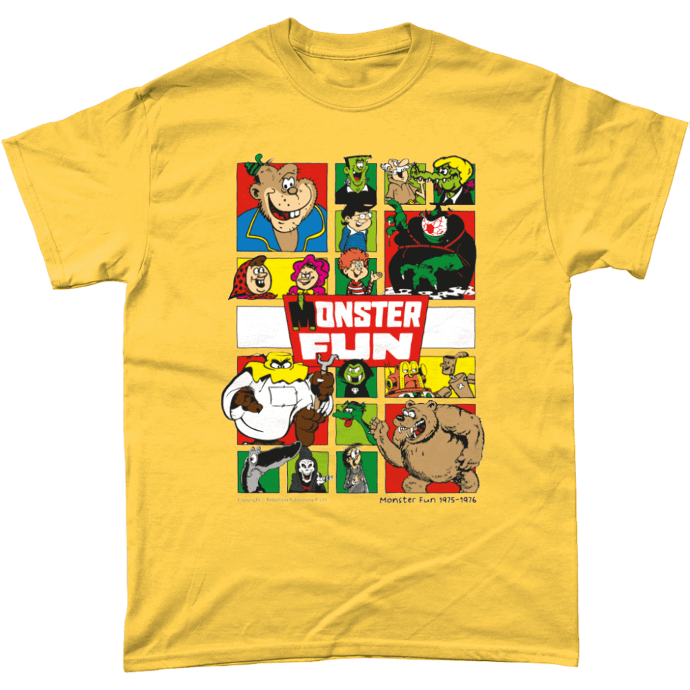 Monster Fun Comic IPC Fleetway Rebellion British Nostalgic T-Shirt Daisy