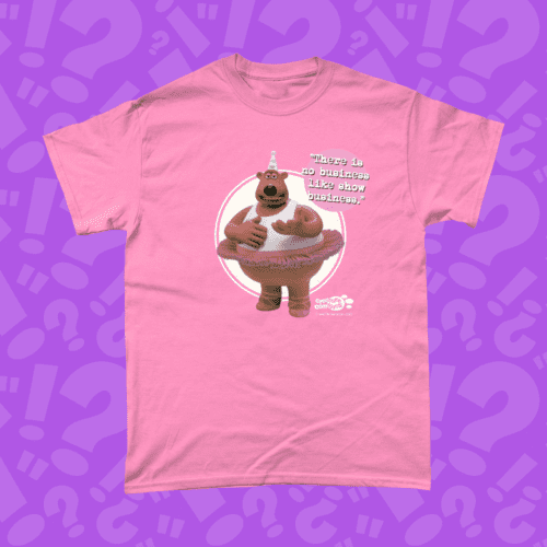 Aardman Creature Comforts Circus Bear Alvin British TV T-Shirt Azelea