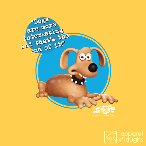 Aardman Creature Comforts Dog Trixie British TV T-Shirt Daisy Design