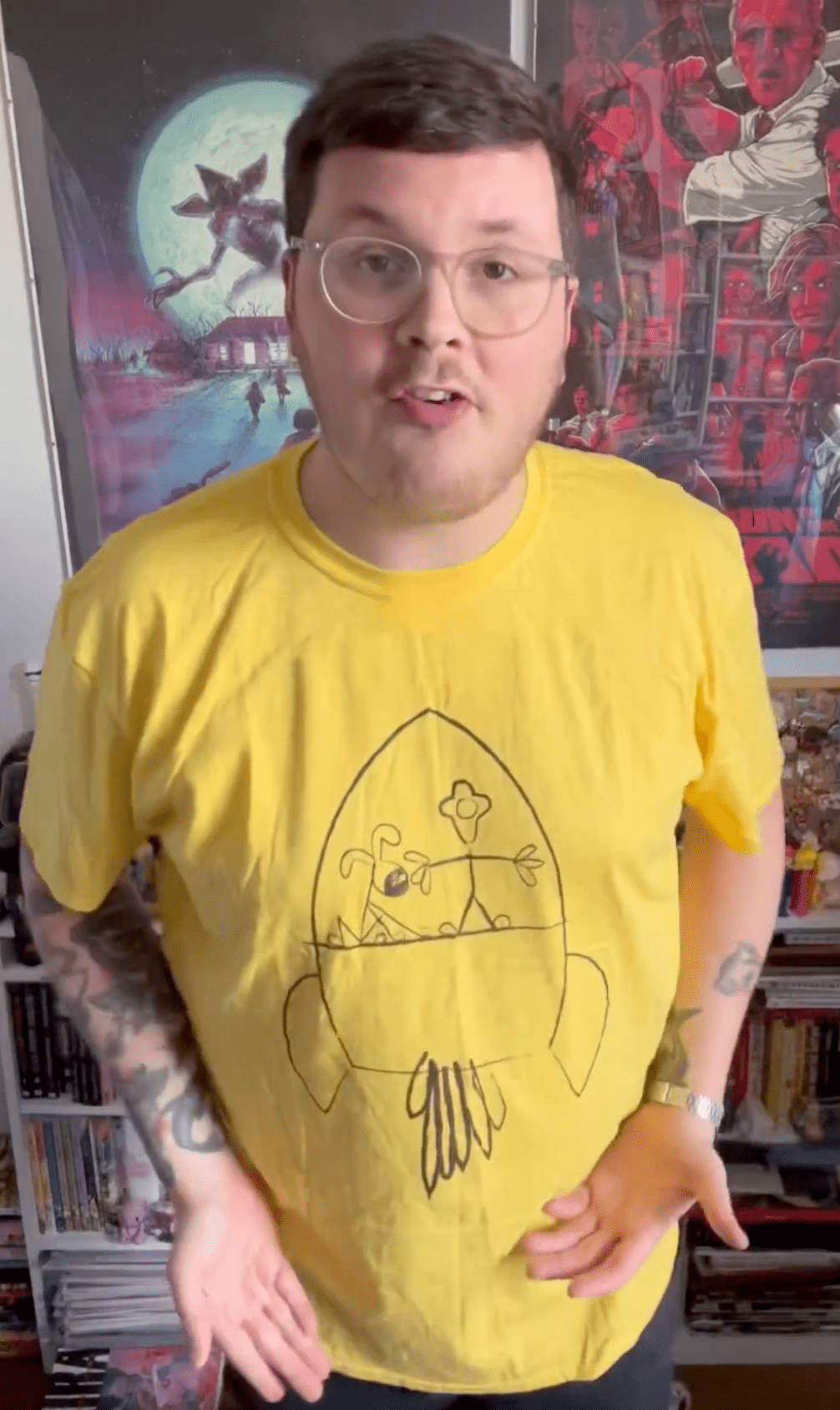 Vegan Luke Wallace and Gromit Rocket T-Shirt Contest