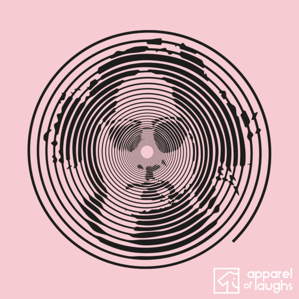 John Lennon Beatles Vinyl Record Portrait British Music T-Shirt Design Women's Cotton Pink