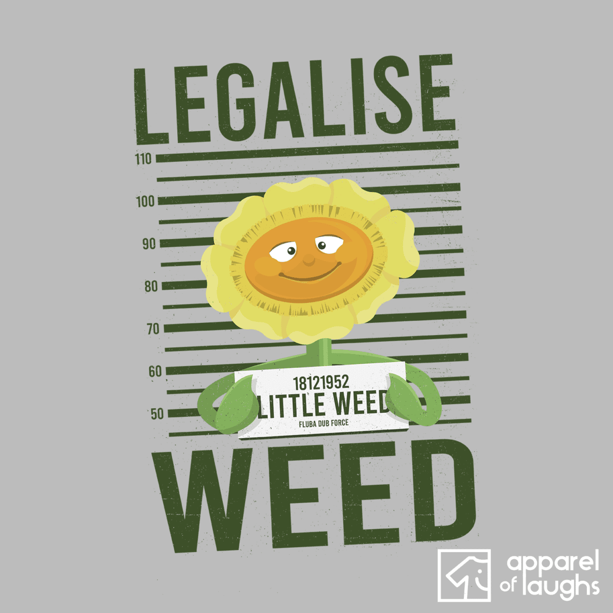 Legalise Weed Bill and Ben Little Weed British TV Cbeebies T-Shirt Design Sports Grey