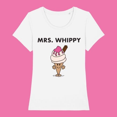 Mrs. Mr. Whippy British Food T-Shirt White