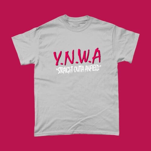YNWA NWA Straight Outta Compton Liverpool You'll Never Walk Alone Anfield EPL English Football T-Shirt Sports Grey