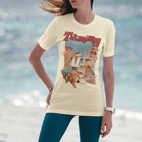 Tammy Comic IPC Fleetway Girls Magazine Vintage Retro T-Shirt Design Beach Butter Model