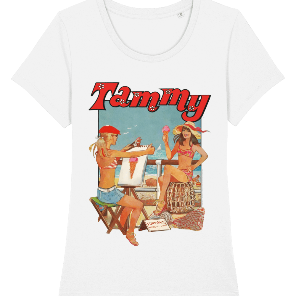 Tammy Comic IPC Fleetway Girls Magazine Vintage Retro T-Shirt White