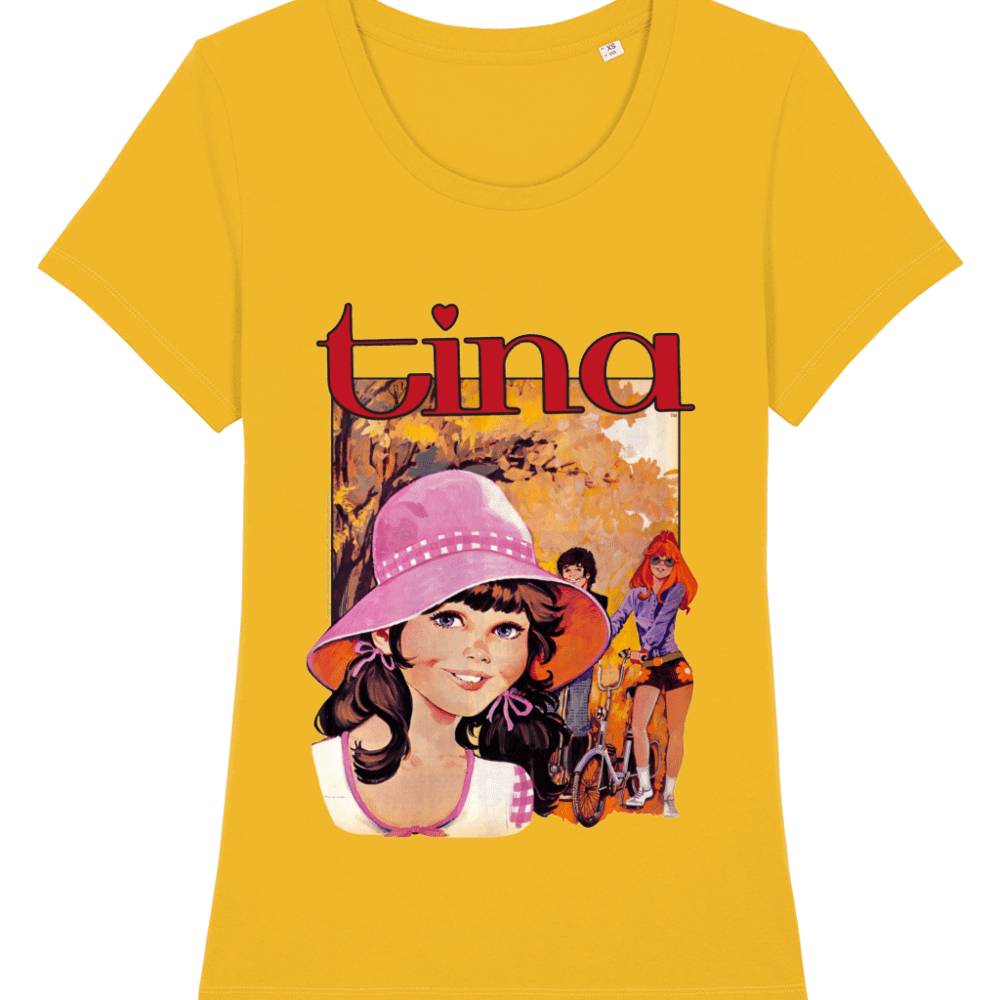 Tina Comic IPC Fleetway Girls Magazine Vintage Retro T-Shirt Yellow