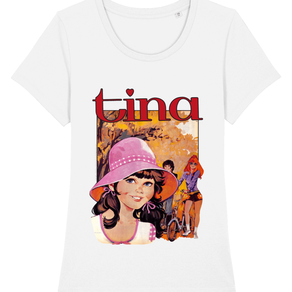Tina Comic IPC Fleetway Girls Magazine Vintage Retro T-Shirt White