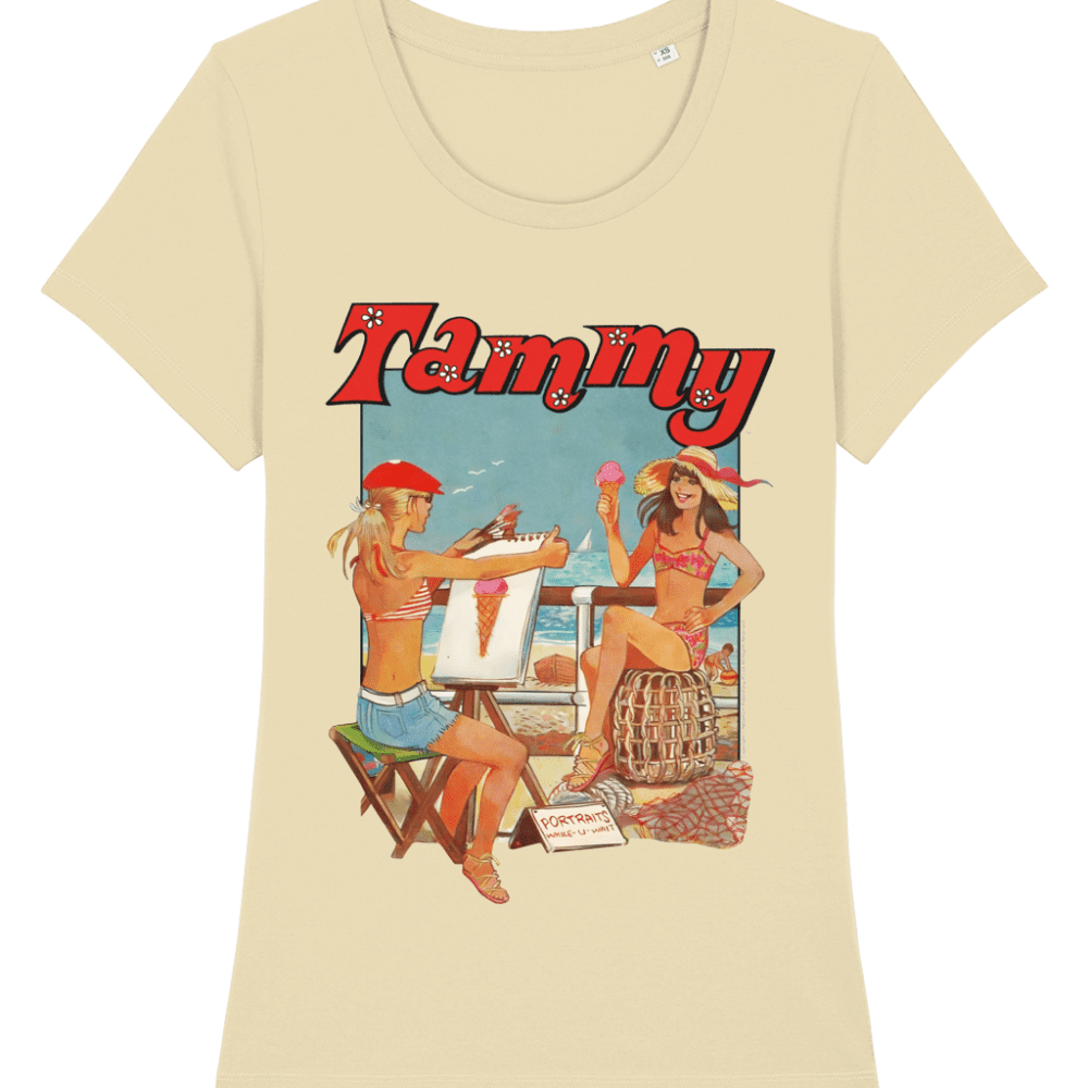 Tammy Comic IPC Fleetway Girls Magazine Vintage Retro T-Shirt Beach Butter