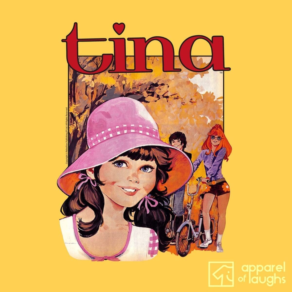 Tina Comic IPC Fleetway Girls Magazine Vintage Retro T-Shirt Design Daisy
