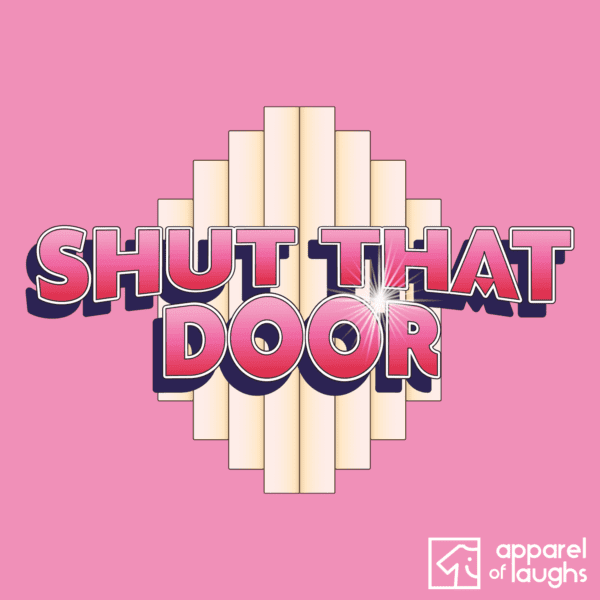 Generation Game Larry Grayson Shut that Door British Gameshow Catchphrase T-Shirt Design Azelea