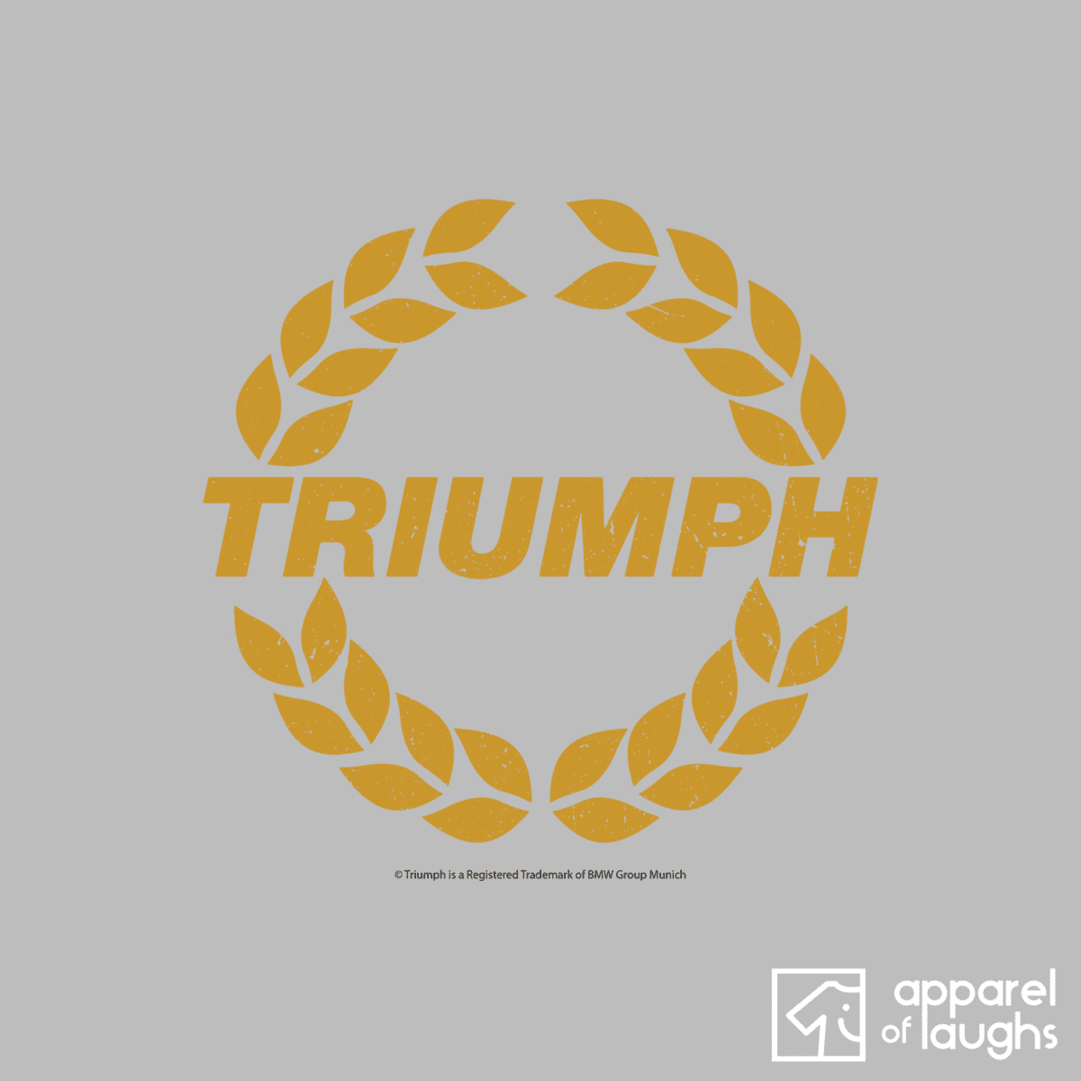 Triumph Car Brand Logo Vintage Retro British Leyland Motoring Automotive T-Shirt Design Sports Grey