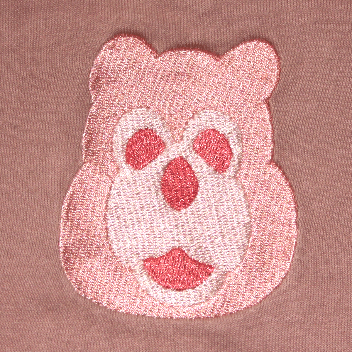 Billy Bear Ham British Food Nostalgia Embroidery Embroidered Sweatshirt Jumper Dusty Pink Design