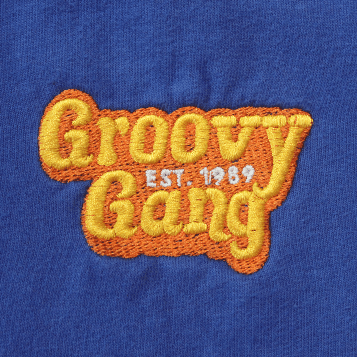 Groovy Gang Only Fools and Horses British TV Sitcom BBC Embroidery Embroidered Sweatshirt Jumper Royal Blue Design