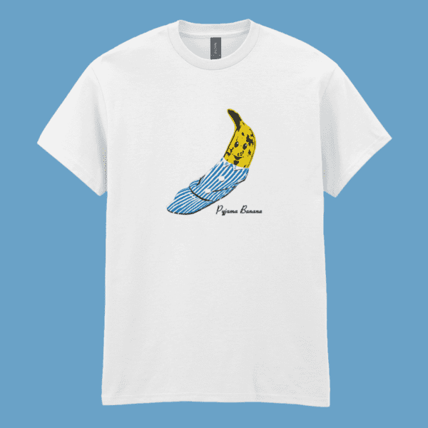 Bananas in Pyjamas Velvet Underground Andy Warhol British Culture TV Kids Characters Music T-Shirt White