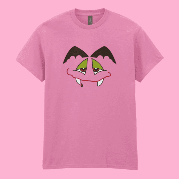 Fangs A lot Fiendish Feet Yoghurt 1980s British food UK culture horror dracula T-Shirt Azelea