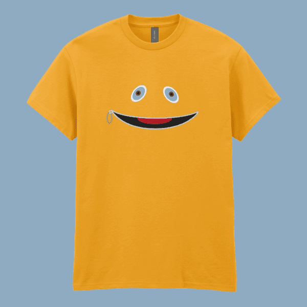 Zippy Rainbow Bungle George 1970s British TV Culture Comedy Characters Famous Faces UK TV T-Shirt Gold